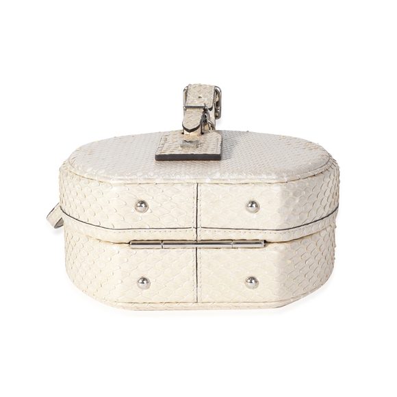 Metallic Gold Python Petite Boite Chapeau - Picture 5 of 7